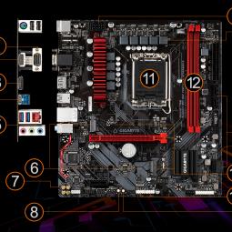   
          Mainboard GIGABYTE B660M GAMING DDR4