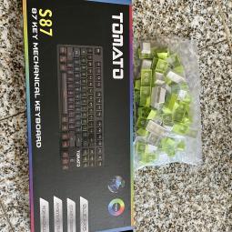 Bàn phím cơ Tomato S87  ( Tặng 1 bộ keycap ae tùy chọn màu )