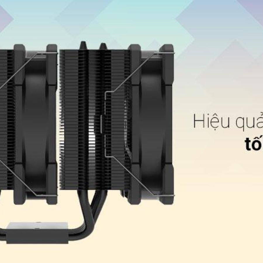 TẢN NHIỆT CPU SE-207-XT BLACK ( 2 fan - 7 ống đồng)