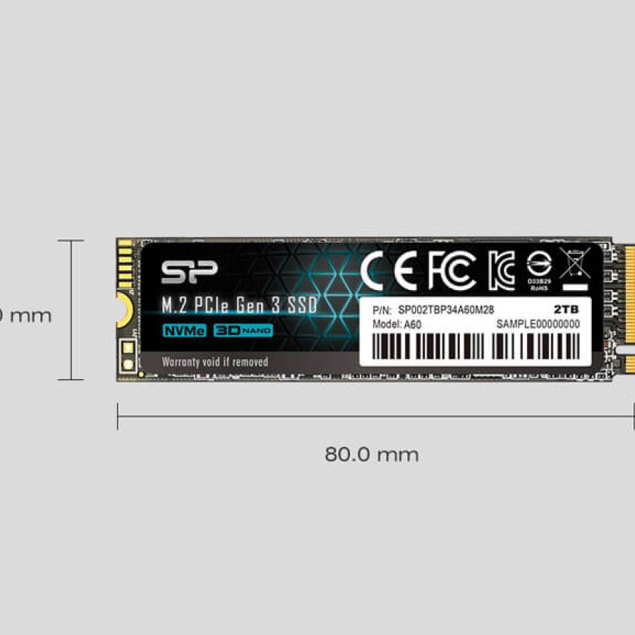 Ổ cứng Silicon Power M.2 2280 PCIe SSD A60 256GB Ổ cứng Silicon Power M.2 2280 PCIe SSD A60 256GB