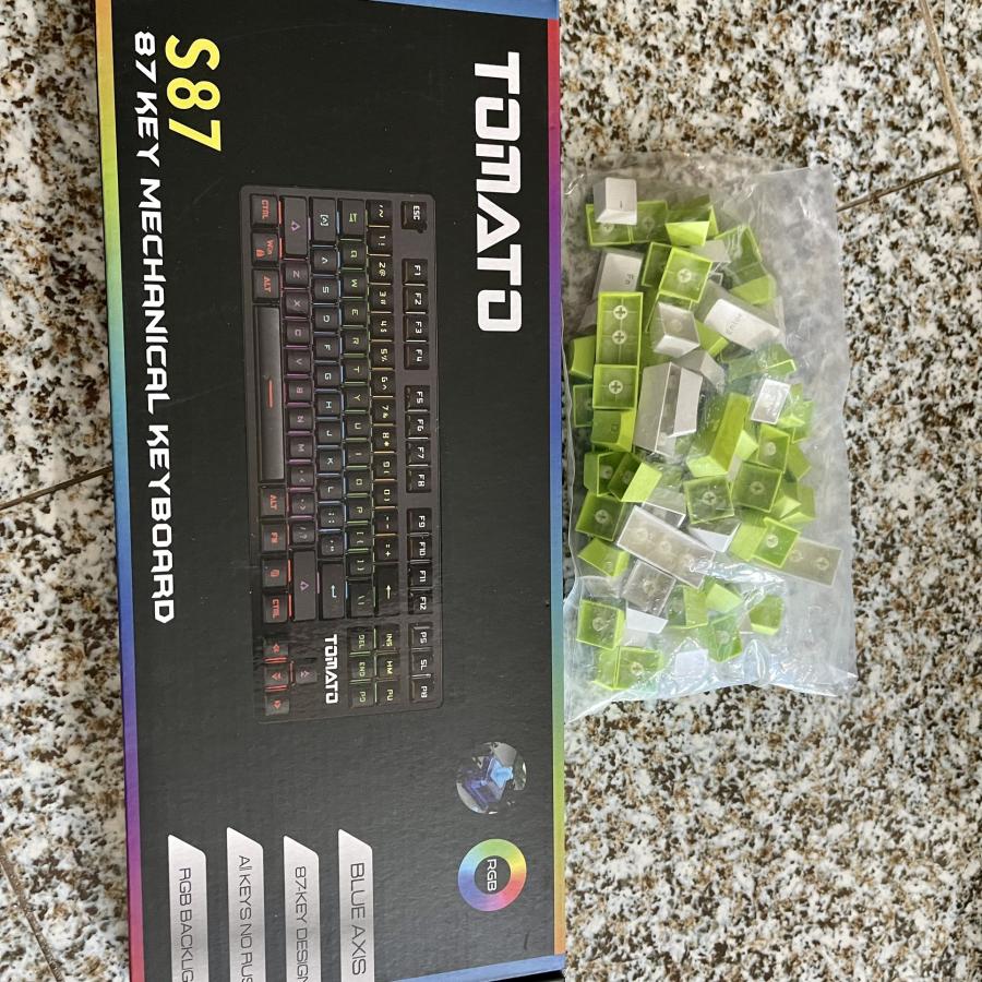 Bàn phím cơ Tomato S87 ( Tặng 1 bộ keycap ae tùy chọn màu ) Bàn phím cơ Tomato S87 ( Tặng 1 bộ keycap ae tùy chọn màu )
